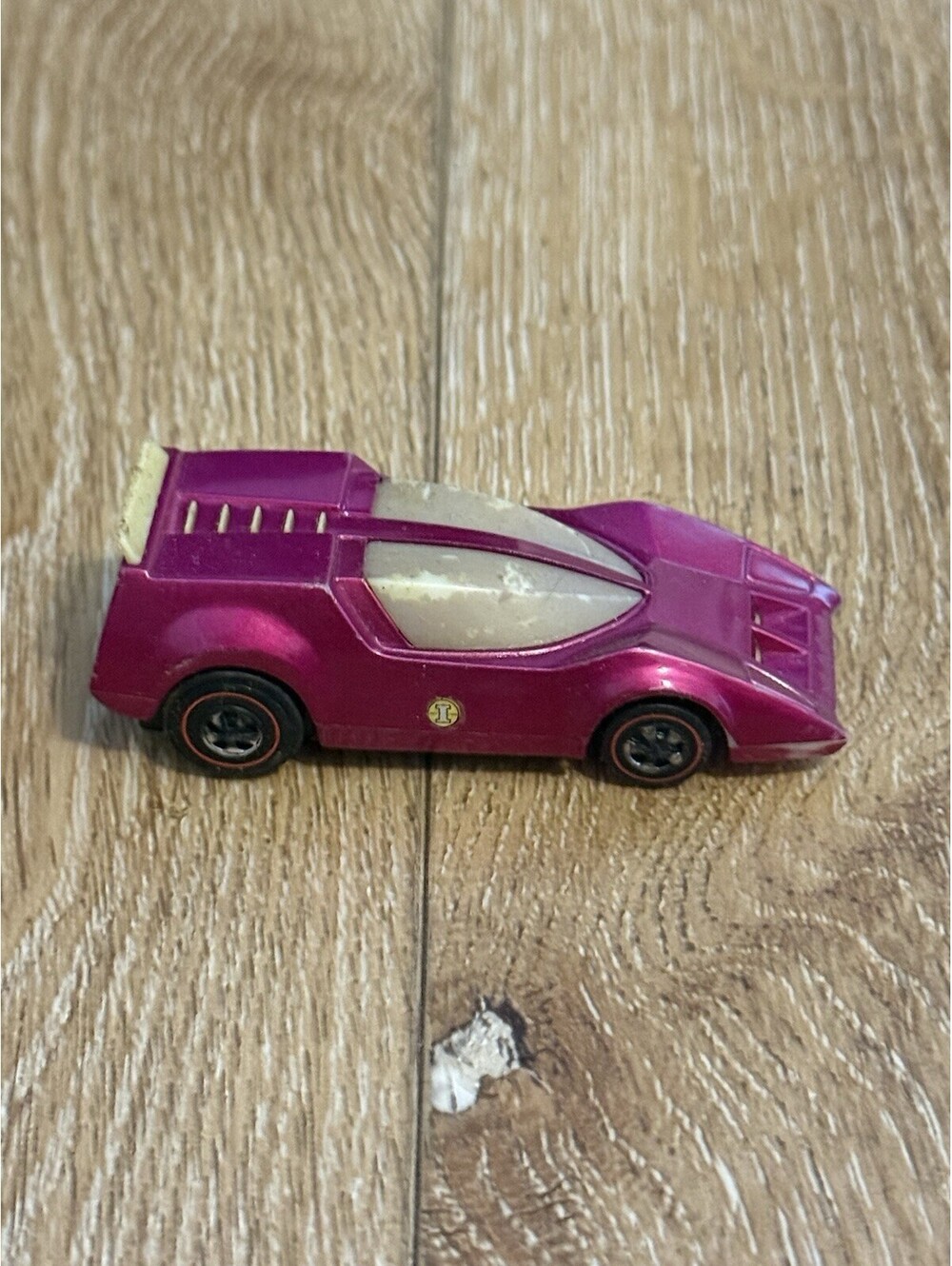 VINTAGE RARE MATTEL HOT WHEELS REDLINE HOT PINK SIZZLERS LIVE WIRE PINK